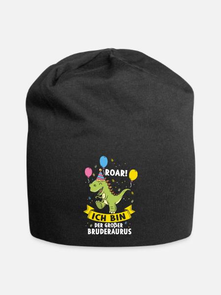 Ich Werde Ein Großer Bruder - Jersey-Beanie - Schwarz