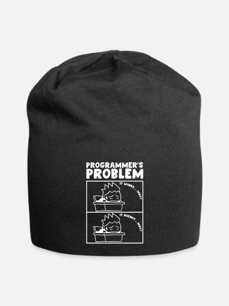 Programmierer Problem Computerprogrammierer - Jersey-Beanie - Schwarz