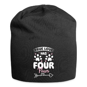 Perser Katzendame Katzenfreund - Jersey-Beanie - Schwarz - Vorne