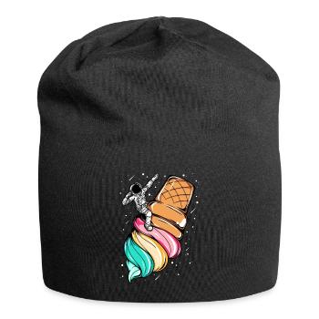Astronaute glace space - Bonnet en jersey - noir - Devant