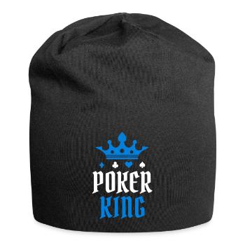 Joueurs professionnels jouer casino poker roi poker tour - Bonnet en jersey - noir - Devant