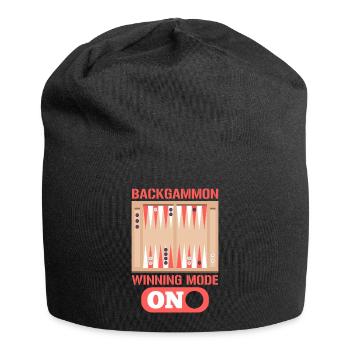 Backgammon Winning Mode On Board Gaming - Jersey-Beanie - Schwarz - Vorne