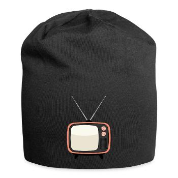 Retro Tv Vintage Television Set - Jersey Beanie - black - Front