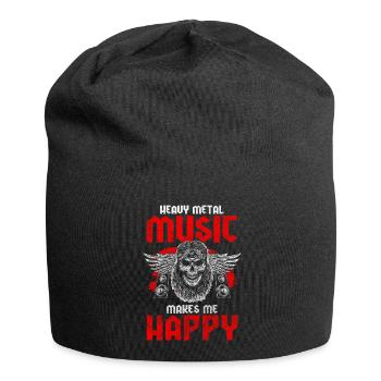 Heavy Metal Rock Guitar Metalcore - Jersey Beanie - black - Front