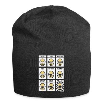 Nothing Beats Heavy Metal! (Hardrock / NEG / 3C) - Jersey-Beanie - Anthrazit - Vorne
