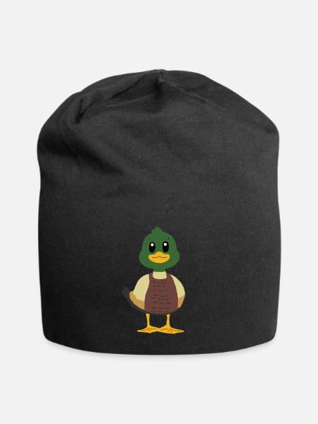 Ente Stockente - Jersey-Beanie - Schwarz