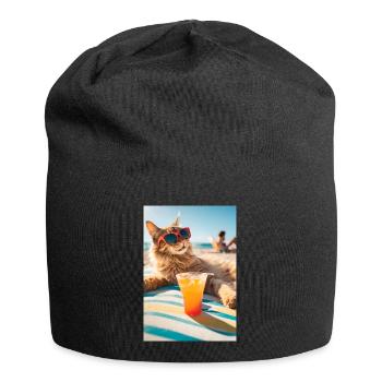 Cats - Pension - Jersey Beanie - black - Front