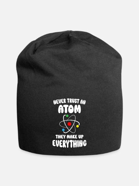 Never Trust An Atom - Jersey-Beanie - Schwarz