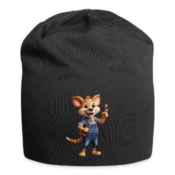 Cute animal - Jersey Beanie - black - Front
