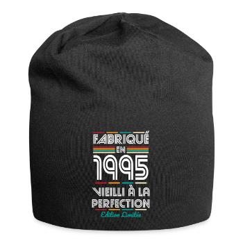 30 Jahre Jubiläum - Made in 1995 - Jersey-Beanie - Schwarz - Vorne