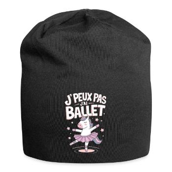 J'peux pas j'ai ballet - Bonnet en jersey - noir - Devant