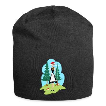 Schwarzwald Mädel Madle - Jersey-Beanie - Anthrazit - Vorne