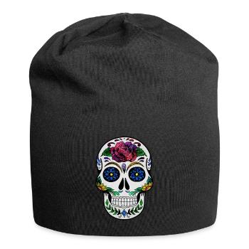 Cosmic Skull - Jersey Beanie - black - Front