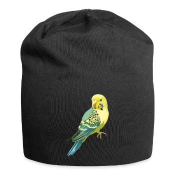 Budgerigar - Jersey Beanie - black - Front
