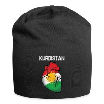 Kurdistan Flagge Bakur Bashur Rojava Rojhlt Newroz - Jersey-Beanie - Schwarz - Vorne