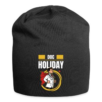 Doc Holiday – Médecin en style fraude sur le temps de travail - Bonnet en jersey - noir - Devant