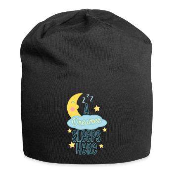 Schlafender Träumer Astronaut Design - Jersey-Beanie - Schwarz - Vorne