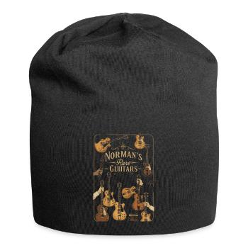 Guitares rares de Norman Illustration vintage - Bonnet en jersey - noir - Devant