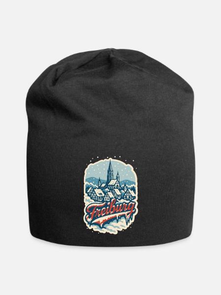 Freiburg Winterzauber   - Jersey-Beanie - Schwarz