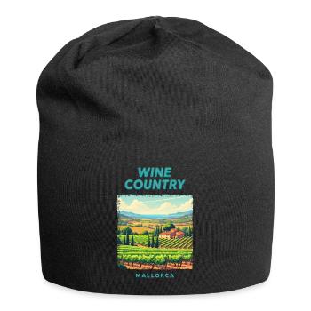 Mallorca Vineyards Countryside Holidays Travel - Jersey Beanie - black - Front