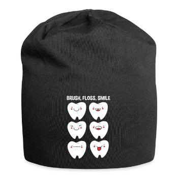 Rezeptionist Zahnarzt - Jersey-Beanie - Schwarz - Vorne