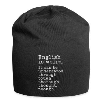 English is weird - Jersey Beanie - black - Front
