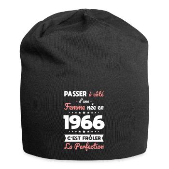 Born in 1966 – Coming close to perfection - Jersey Beanie - black - Front