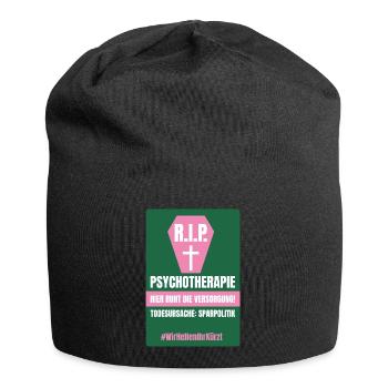 PSYCHO_04 - Jersey-Beanie - Schwarz - Vorne
