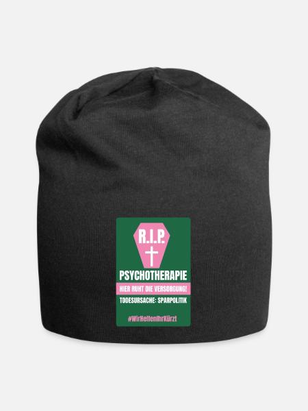 PSYCHO_04 - Jersey-Beanie - Schwarz