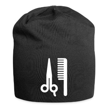 Friseur - Jersey-Beanie - Schwarz - Vorne