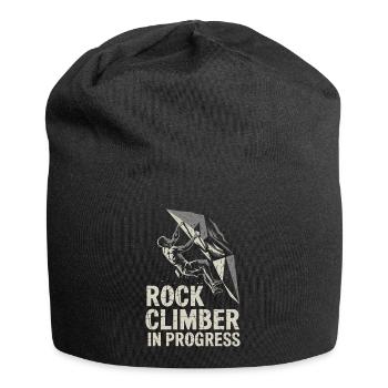 Rock Face Climber Under Construction - Jersey Beanie - black - Front