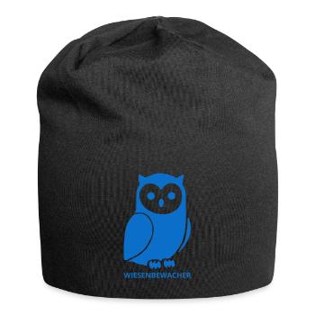 Minimalistisches Wiesenbewacher Design - Jersey-Beanie - Schwarz - Vorne