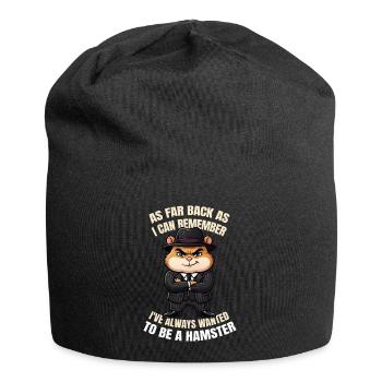 Funny Gangster Hamster Animal Movie Parody Black - Bonnet en jersey - noir - Devant