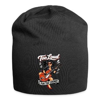 Rockabilly Pin Up: Too Loud For The Crowd - Jersey-Beanie - Schwarz - Vorne