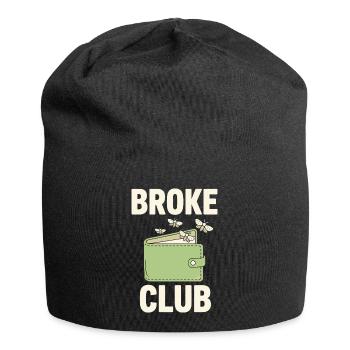 Broke Club Empty Wallet - Jersey Beanie - black - Front