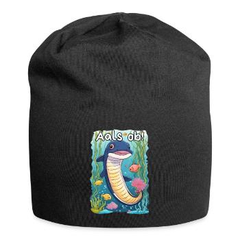 Aal Spruch Cartoonstyle - Aals ob! - Jersey-Beanie - Schwarz - Vorne