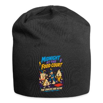 Midnight Food Court Vibrant Snacks - Jersey Beanie - black - Front