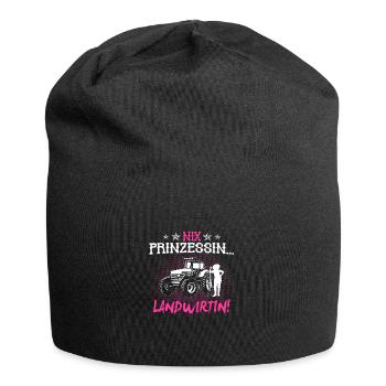 Landwirtin Traktor Frau Geschenk · Prinzessin - Jersey-Beanie - Schwarz - Vorne