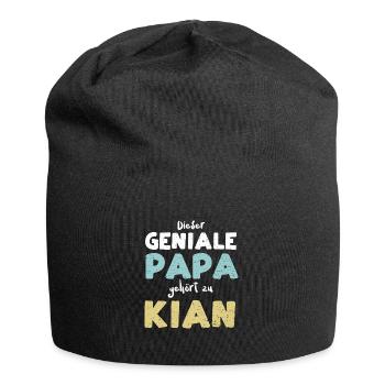 Dieser Geniale Papa Gehört Zu Kian - Jersey-Beanie - Schwarz - Vorne