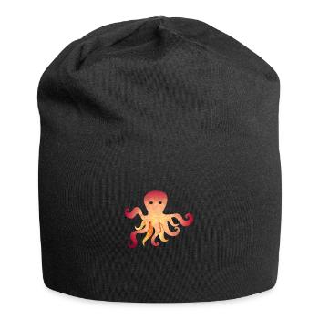 Polygone de calamar octopus - Bonnet en jersey - noir - Devant