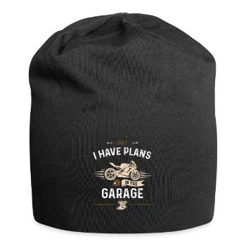 Can't I Have Plans In The Garage - Jersey-Beanie - Schwarz - Vorne