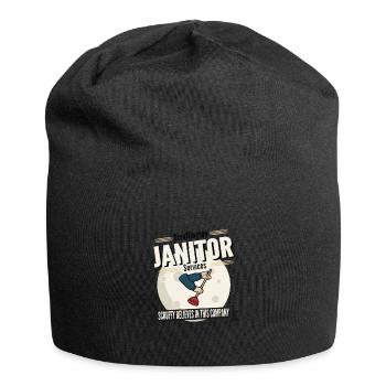 Concierge des services de conciergerie de Scruffington - Bonnet en jersey - noir - Devant