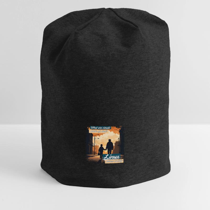 Cloud Wolken Linux Server Admin Nerd Witz Jersey-Beanie