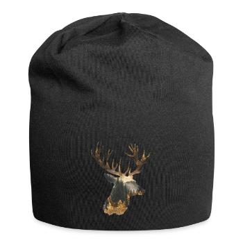 Deer Deer Reindeer - Jersey Beanie - black - Front
