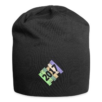 Jahr 2017 - Jersey-Beanie - Schwarz - Vorne