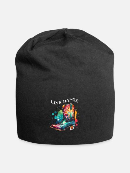 Line Dance Zeit Line Dancing Tanzen - Jersey-Beanie - Schwarz