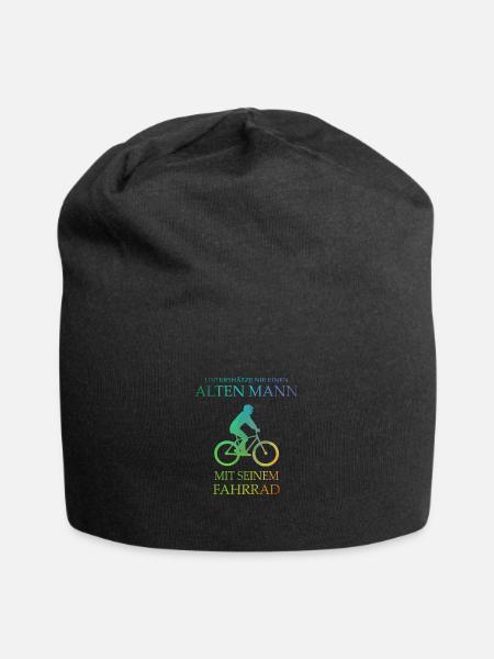 Alten mann fahrrad Geschenk Radfahrer Sport - Jersey-Beanie - Schwarz