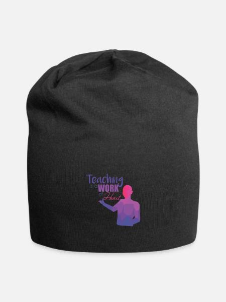 Lehrer - Jersey-Beanie - Schwarz