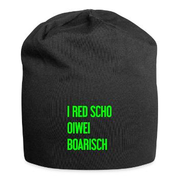 I red scho oiwei boarisch - Jersey Beanie - black - Front