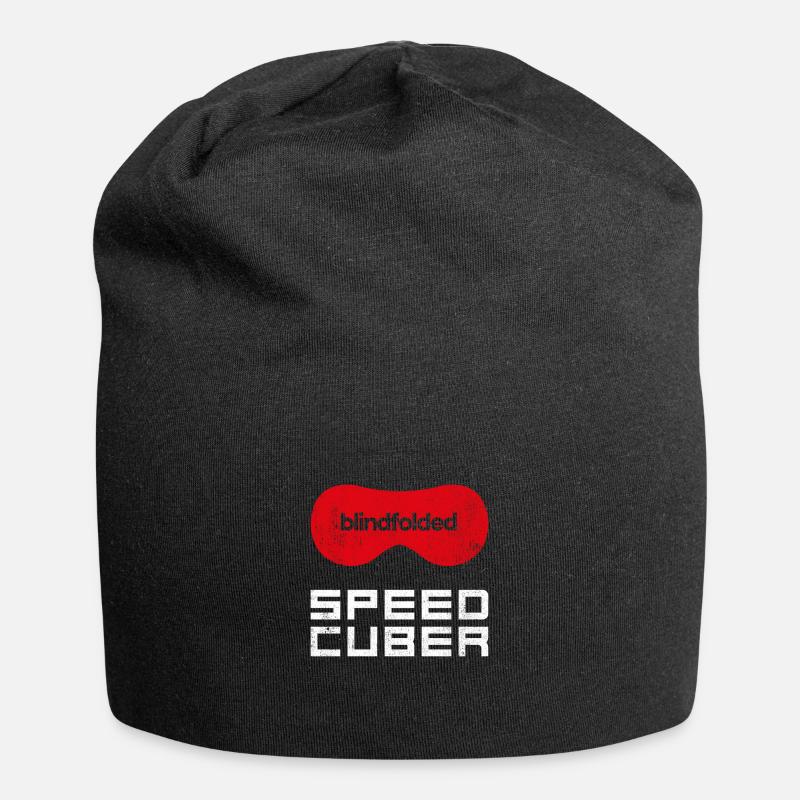 SPEEDCUBER Blindfolded. Cubing-Cube-Speedcuber - Bonnet en jersey - noir
